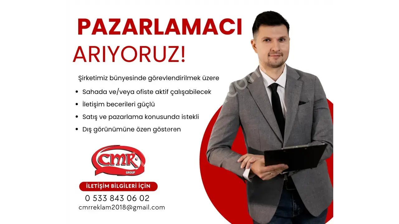 Pazarlamacı Aranıyor