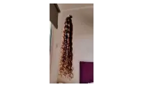 ✨ 80 CM GERÇEK İNSAN SAÇI MİKRO KAYNAK | 198 ADET | DOĞAL DALGALI / HAFİF KIVIRCIK | SADECE 14 GÜN KULLANILDI ✨